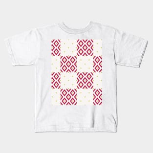 Geometric Minimalistic Diamond Pattern Kids T-Shirt